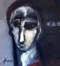 Abrar Ahmed, 8 x 9 Inch, Oil on Cardboard, Figurative Painting, AC-AA-499